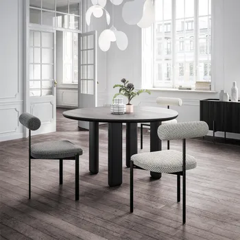 Легкие роскошные стулья для столовой в скандинавском стиле, минималистичная мебель для современной домашней кухни, креативный дизайн, кресло для отдыха на балконе, TG