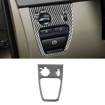 Декоративная отделка панели управления фарами из углеродного волокна для Volvo XC90 2003-2014 Аксессуары
